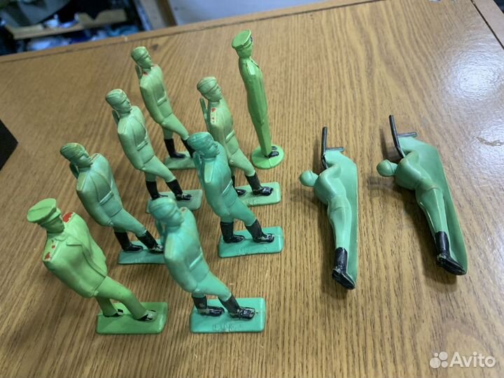 Солдатики Прогресс колкий пластик СССР