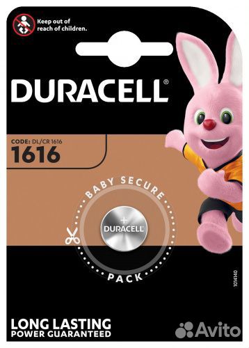 Батарея Duracell CR1616