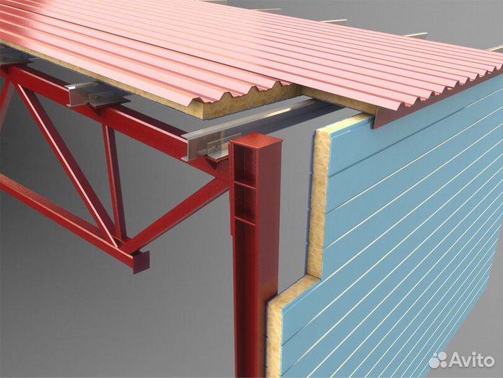 Каркас ангар под ключ. Собственное производство