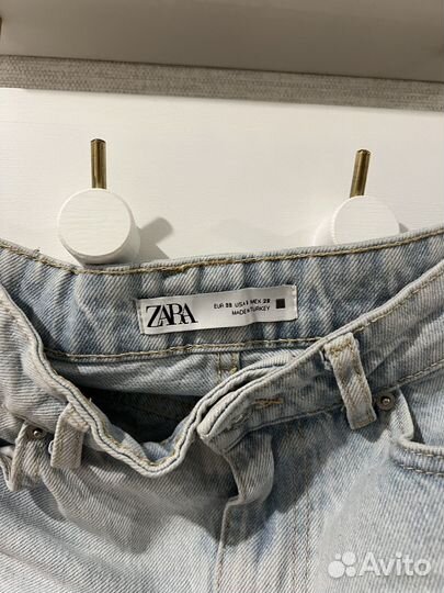 Джинсовые шорты zara 38