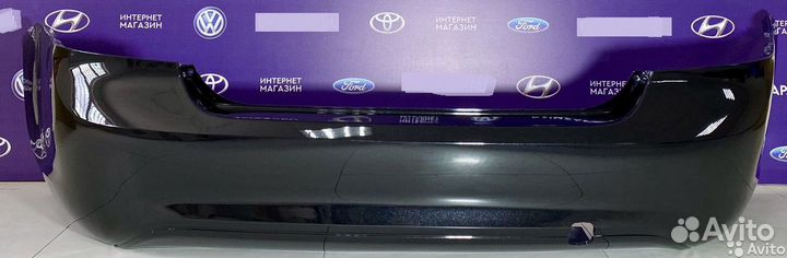 Бампер задний Ford Focus 2 рестайлинг черный