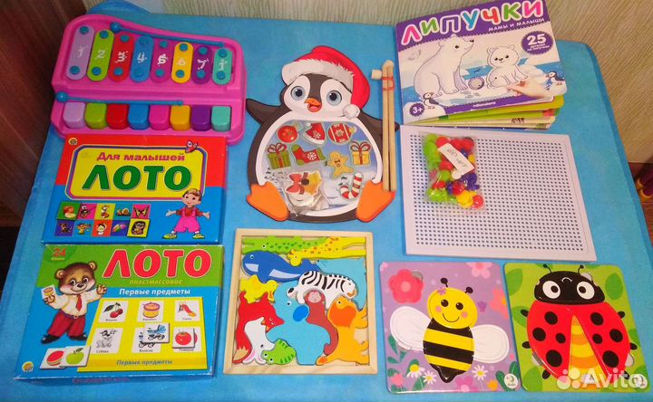 Детские игрушки лото, пазлы, мозаика