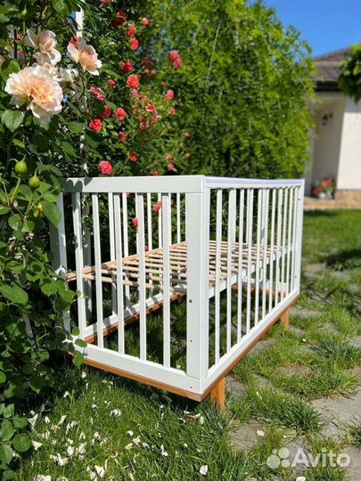 Детская кроватка Няня Indy продольный маятник и ав