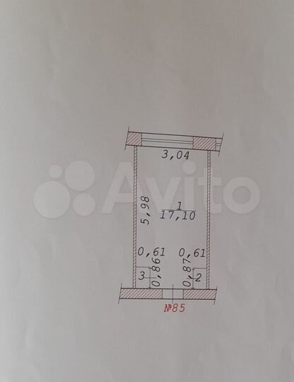 Комната 18,1 м² в 1-к., 4/5 эт.