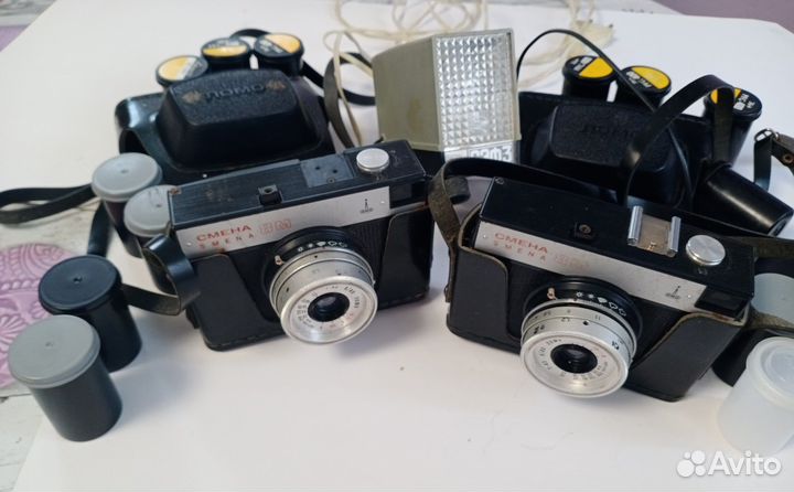 Плёночный фотоаппарат Смена М8 со вспышкой СССР