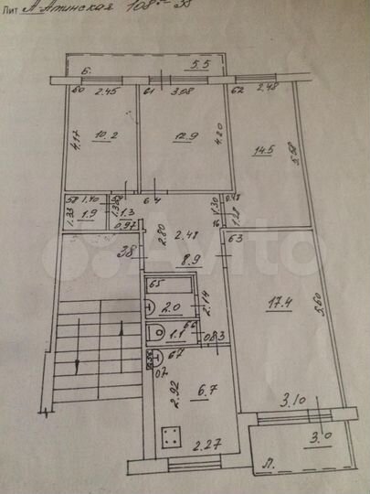 4-к. квартира, 76,9 м², 4/5 эт.
