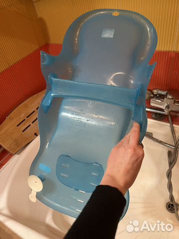 Ванночка анатомическая для купания и термометр