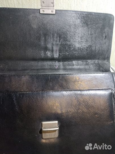 Мужской кожаный портфель