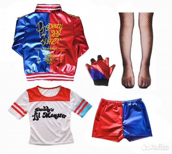 Костюм Харли Квинн игровой взрослый