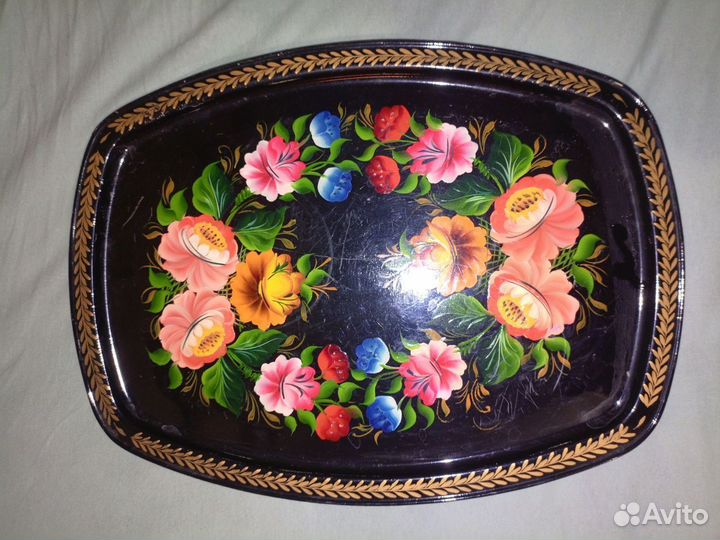 Красивый поднос СССР из металла