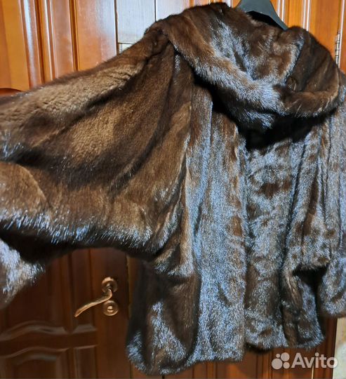 Шуба норковaя летучая мышь 64-66р об-180см