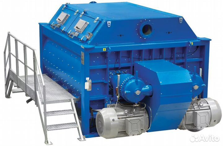 Двухвальный бетоносмеситель MAO3000/2000 со скипом