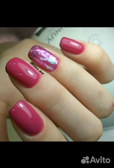 Снятие, маникюр, выравнивание, гель-лак