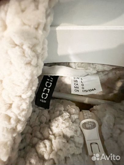 Бомбер плюшевый h&m