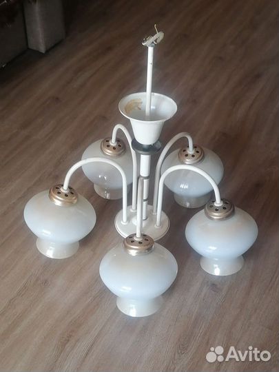 Люстра потолочная стекло