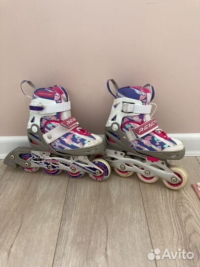 Ролики reaction детские раздвижные 26-31