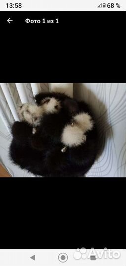 Шапка норковая 54-55 размер