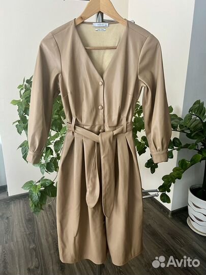 Платье женское из эко кожи