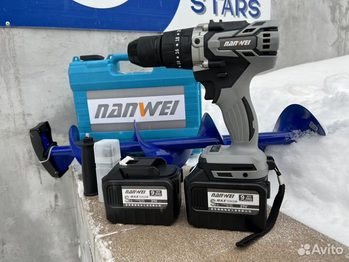 Шуруповерт для ледобура со шнеком комплект