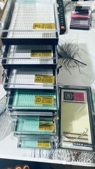 Ресницы для наращивания пучки