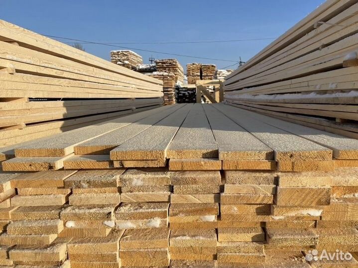 Доска обрезная 25х200х6000