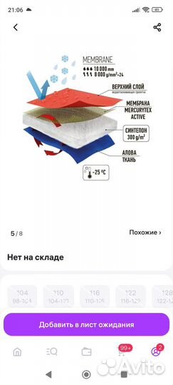 Куртка зимняя