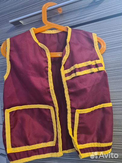 Набор строитель жилет каска детский