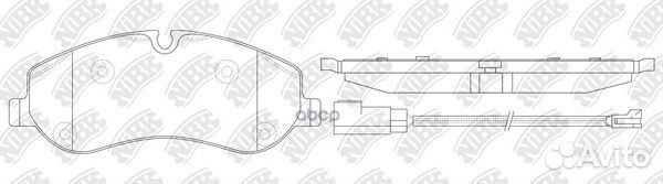 Деталь Колодки тормозные дисковые перед PN0667W