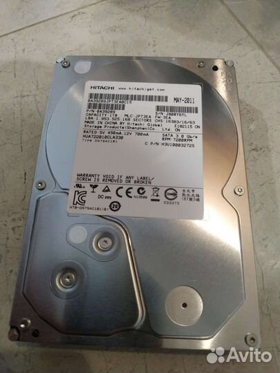 Жесткий диск hitachi H3U10003272S 1TB