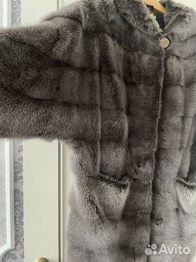 Шуба норковая Avanti с капюшоном 44