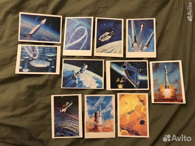 Почтовые карточки на тему «Космос» набор 30шт объявление продам