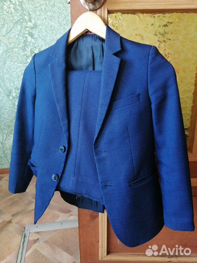 Школьный костюм для мальчика 134 синий