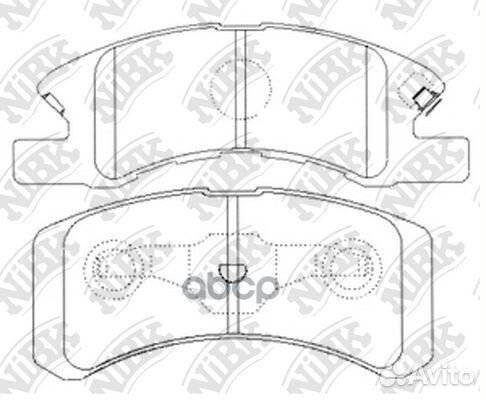 Колодки тормозные дисковые передние PN6428 NiBK