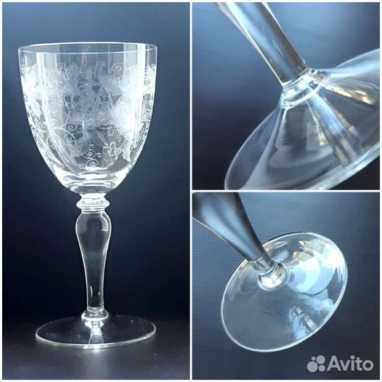 Старинные рюмки / Винтажные бокалы с пантографией
