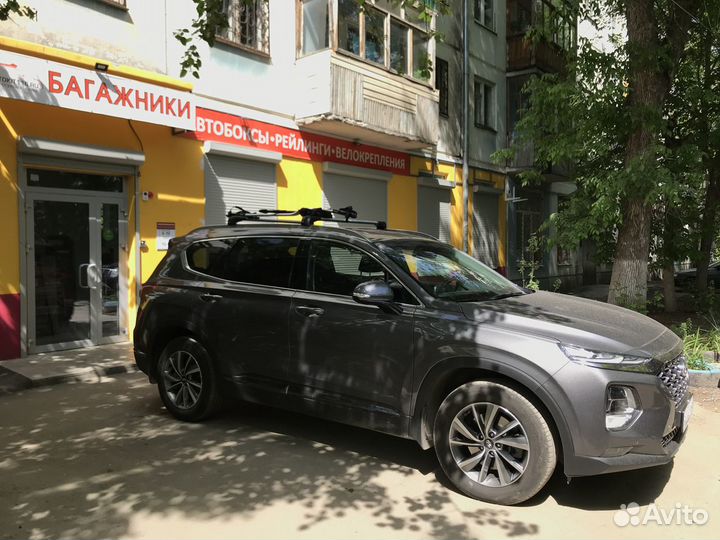 Багажники на рейлинги Hyundai Santa Fe (2018-2020)