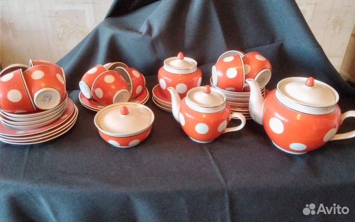 Чайный сервиз СССР позолоченный