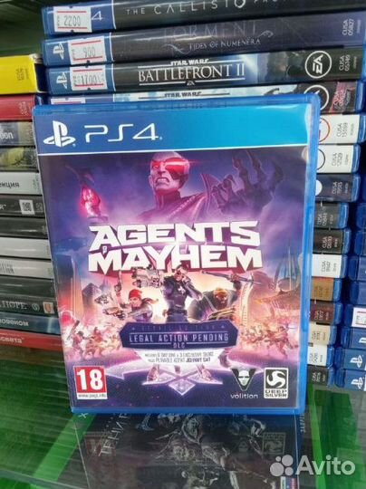 Agents of Mayhem диск ps4