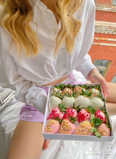 Клубника в шоколаде бокс