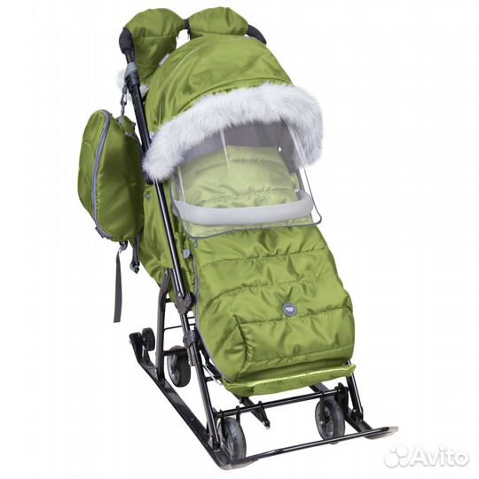 Санки коляска Ника 7-5 sк новинка + доставка