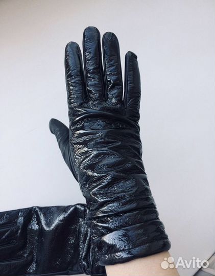 Кожаные перчатки Mohito