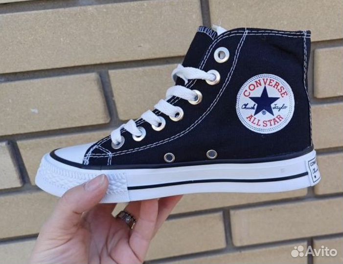 Кеды Converse All Star Mid (Black & White)