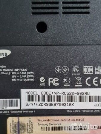 Ноутбук Samsung RC520