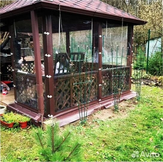 Мягкие окна для террас и беседок / не лопаются