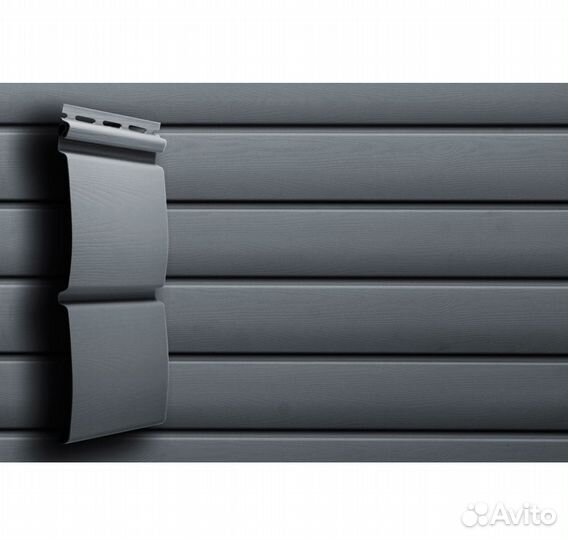 Сайдинг блок хаус, графит 3000*230