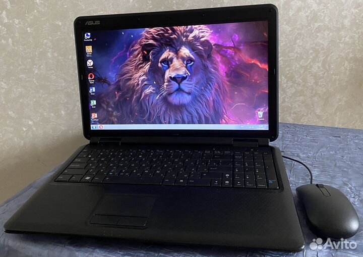 Надёжный ноутбук Asus/15.6/Intel/4gb/SSD/акб1-1,5ч