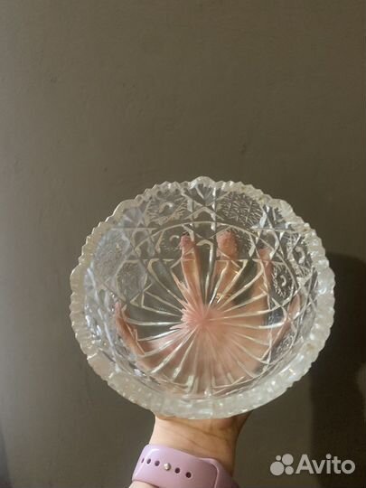 Салатник хрустальный СССР