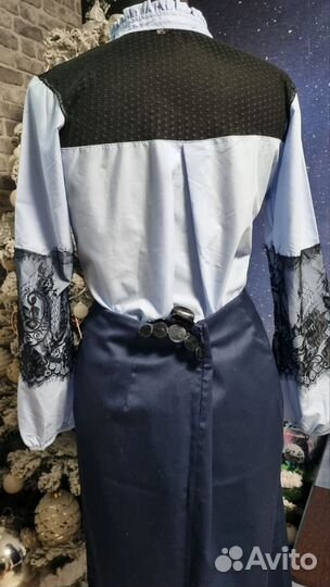 48 L Новая блузка +юбка комплект