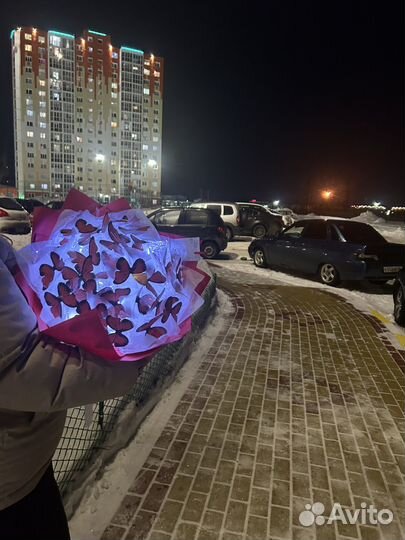 Готовый букет 33 бабочки