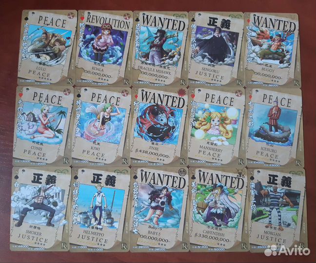 Коллекционные карточки One Piece