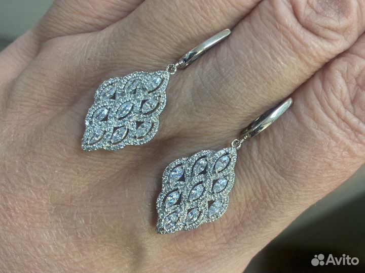 Серьги серебро 925